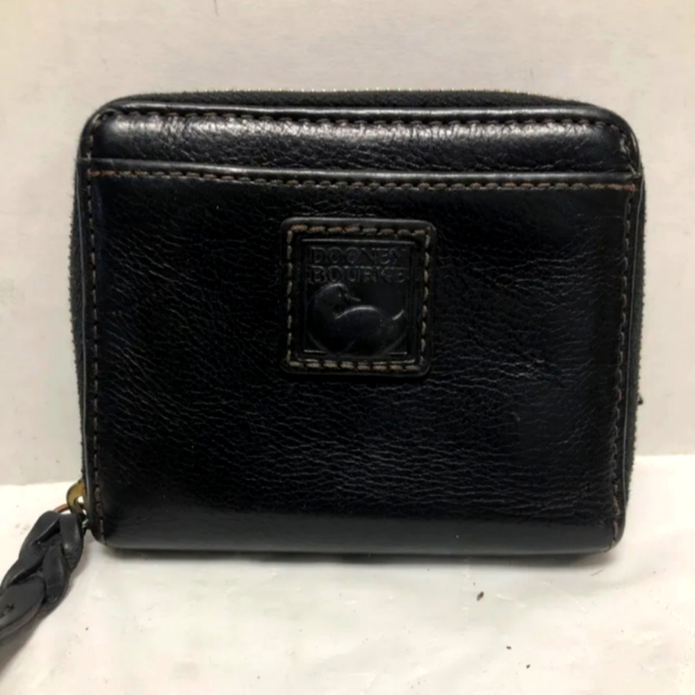 Dooney & Bourke Florentine Small Zip Around Wallet in Black